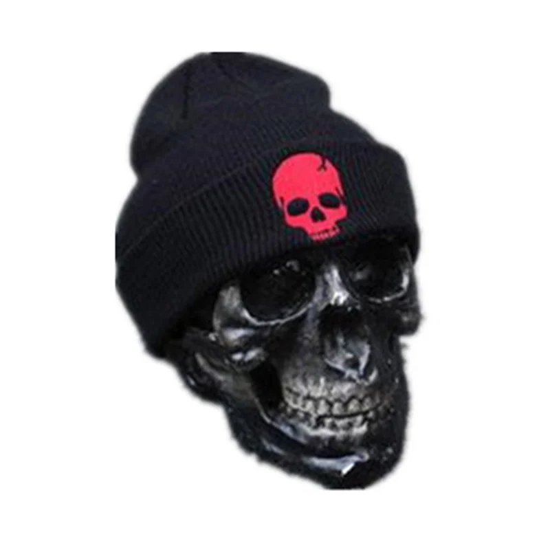 Unisex Knitted Hat Fashion Autumn And Winter Skull Style Beanie Hats For Woman And Man Warm Winter Cap