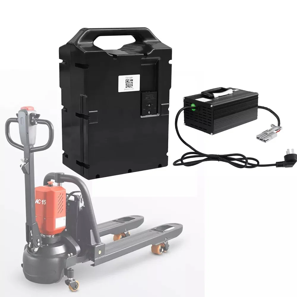 72V 8Ah Lithium Battery For HeLi Lida CBD15-190Li Pallet Truck With 72V 4A Durable Shell Quiet & Quick Charger
