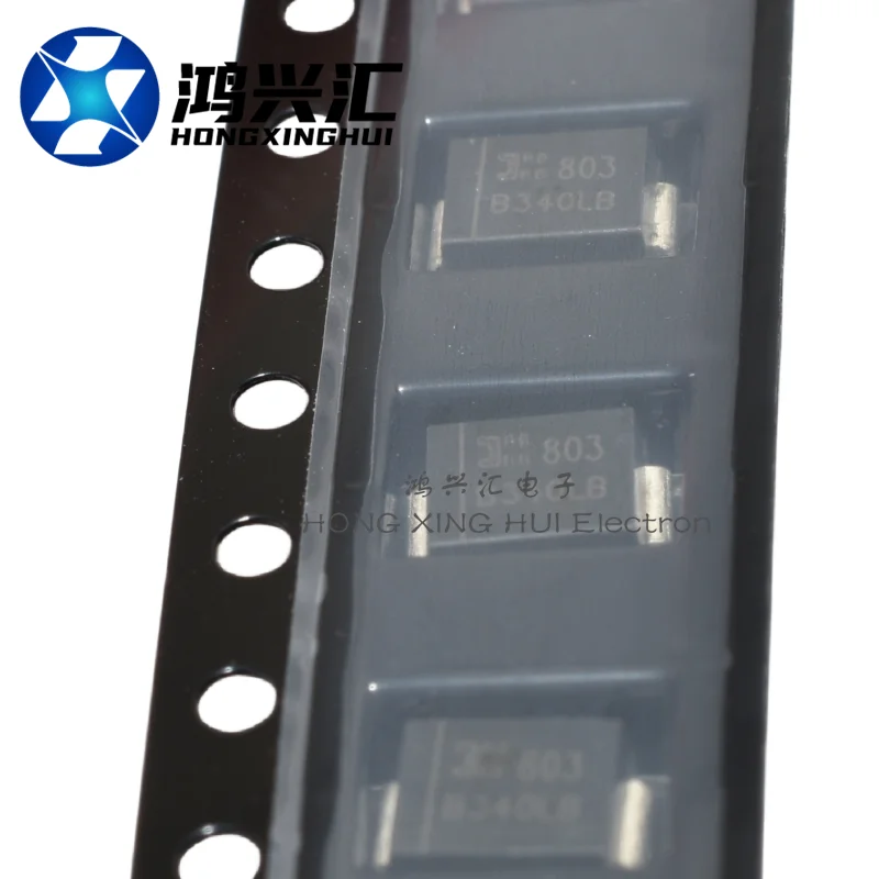 (10PCS) New/Original B340LB-13-F Silkscreen B340B SMB SMT DO-214AA Schottky Diode