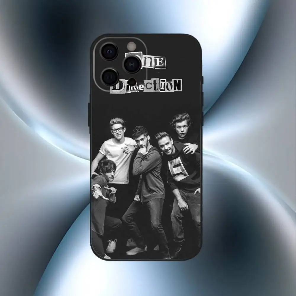 One D-Direction-ES Band  Phone Case For iPhone 16,15,14,13,12,17,Pro Max,Plus Silicone Black Case - view 5