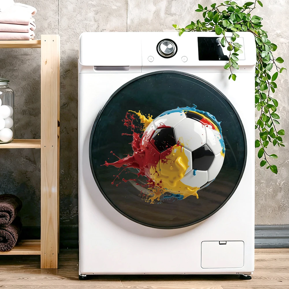 For Sports-themed Area 3D Football Wall Sticker Wall Sticker Breakthrough Wall Art 3D Breakthrough Effect Fade Resistant Colors
