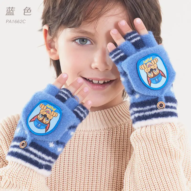 Genuino Paw Patrol Inverno BAMBINI Guanto Chase Marshall Skye Everest Rubble Zuma Rocky Girl Boy Guanti da esterno Regalo per bambini 2-10T