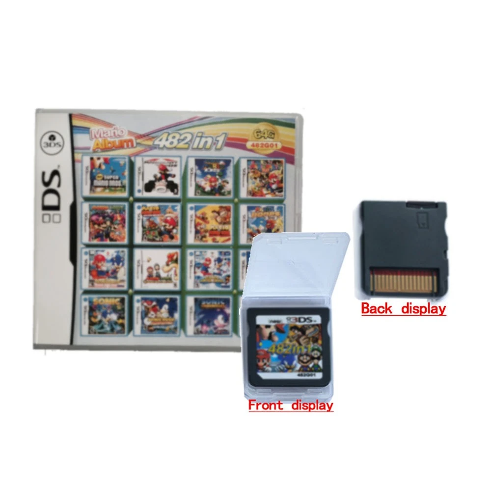 •Pokem0n Themed Multi-Game Cartridge For DS/3DS/NDSL/2DS-Preloaded With Classic Retro Games Plug&Play Handheld Gaming Accessory view 6