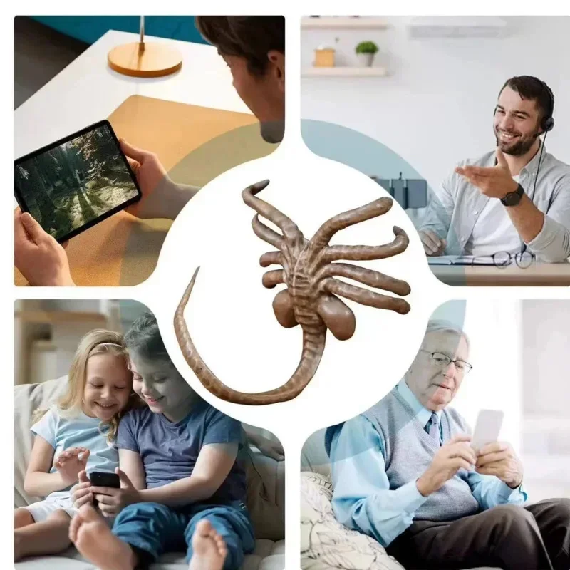 Creative Facehugger Phone Holder Alien Romulus Phone Holder Shape Design Creative Design Multi-functional Stable Support