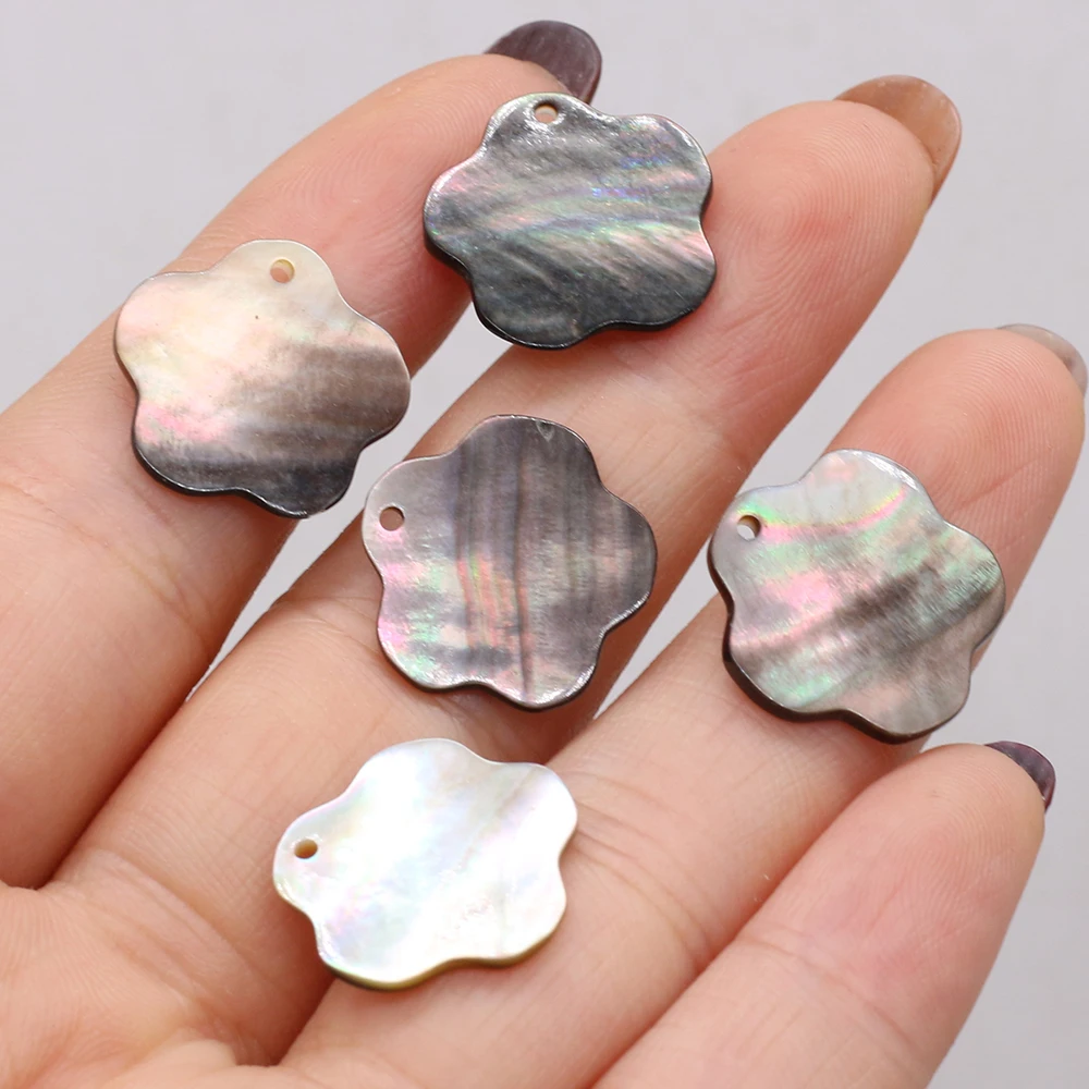 10Pcs Natural Shell Pendant Mother Of Pearl Drop-Shaped Flower shape Pendant For Jewelry Making DIY Necklace Earrings Accessory view 5