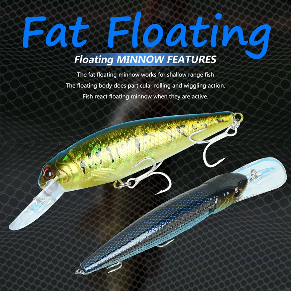Señuelo Jerkbait Flotante – Wobbler con anzuelos triples para pesca de mar - imagen 5