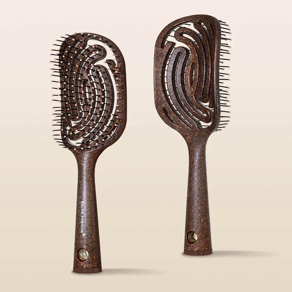 Peigne de massage pour cheveux, brosse à poils en nylon, brosse démêlante pour cheveux bouclés, séchage rapide, volumisante, pour salon de coiffure, outils de coiffure, cadeau