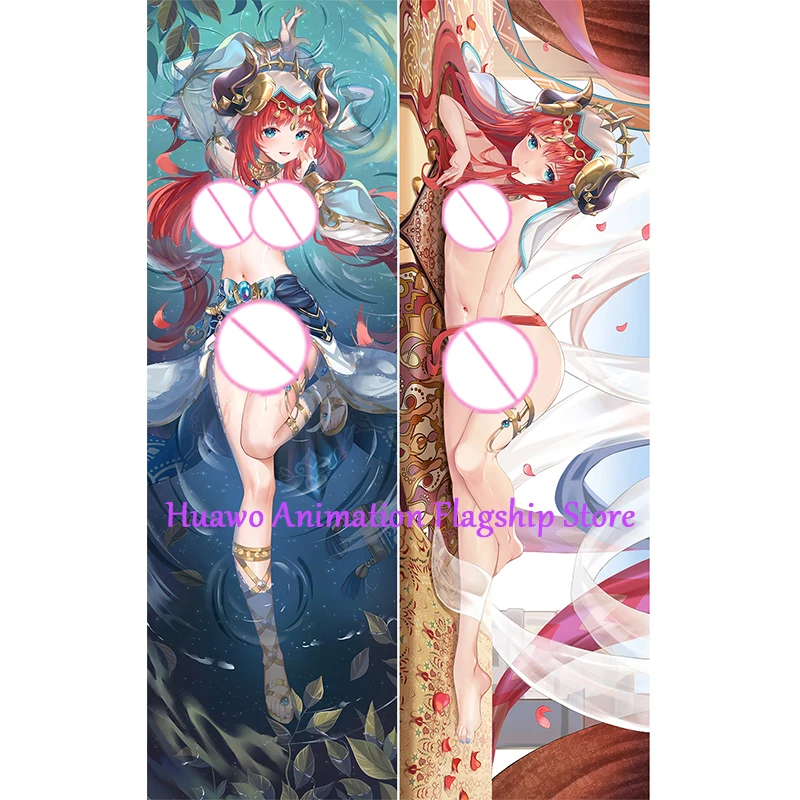 

Dakimakura Anime Pillow Cover Nilou Double Sided Print 2Way Cushion Cover Xmas Gifts