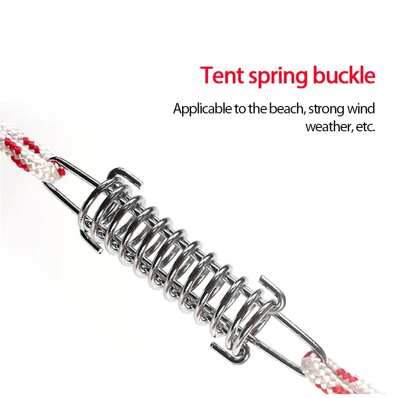 1 шт., большая пружина растяжения, натяжитель веревки для пляжной палатки для кемпинга/натяжитель пружины для навеса брезента, тент