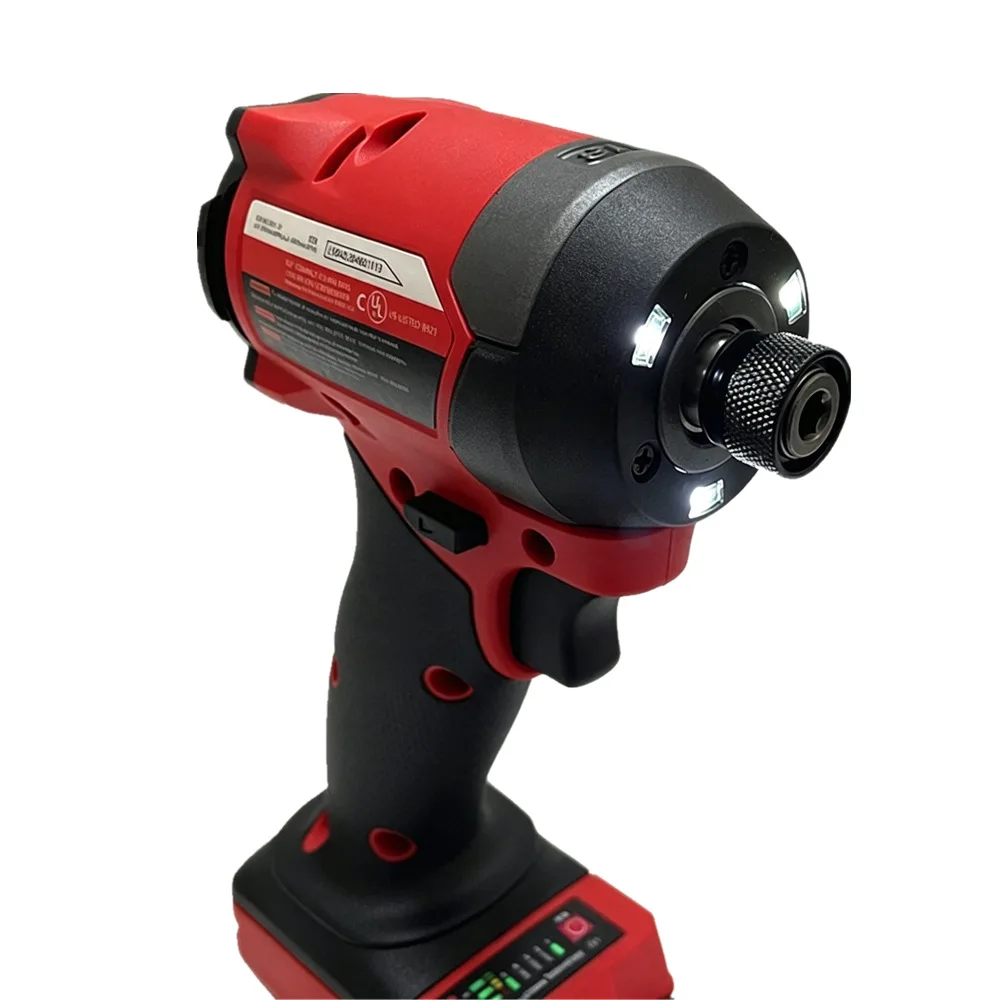 Brushless Electric Screwdriver 1/4 Inch Hex Cordless Driver 5 Gears Impact Drill Repair Power Tool Fit For Milwaukee 18V Battery