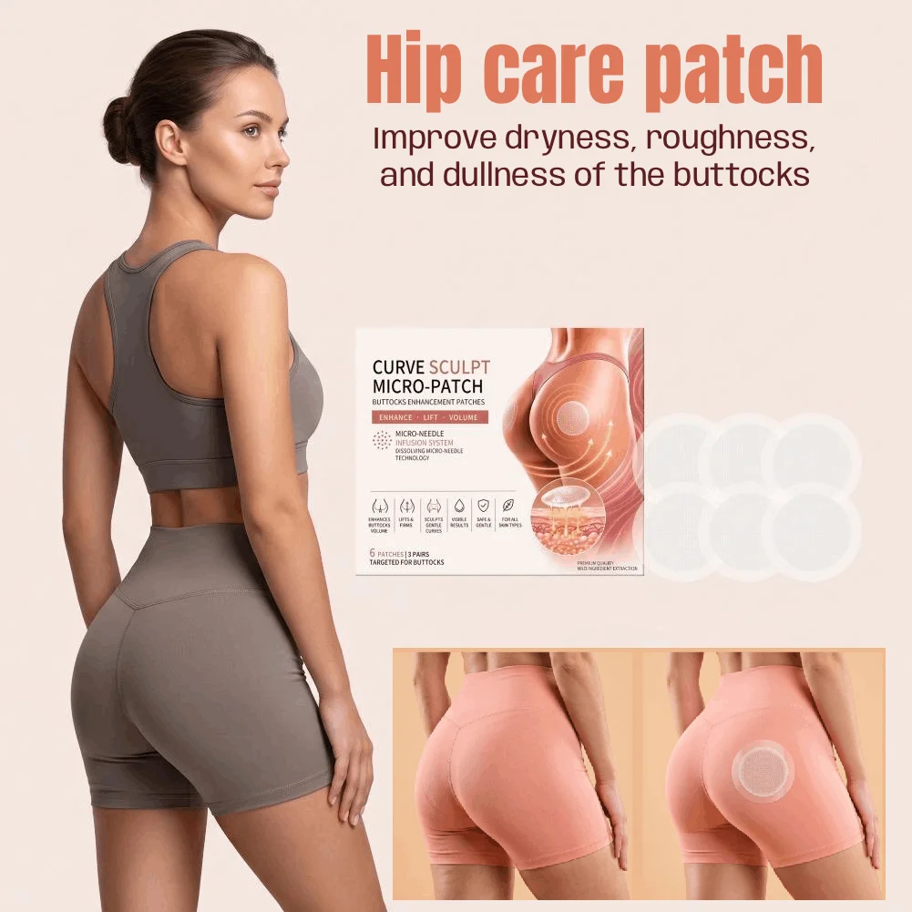 6PCS Curve Sculpt Micro-Patch Premium Firming Tightening Skin Improve Dryness and Roughness of the Buttocks for Women Body Care