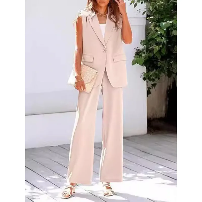 2024Amazon Cross-Border Fashion Casual Vest Suit Suit Women's Clothing