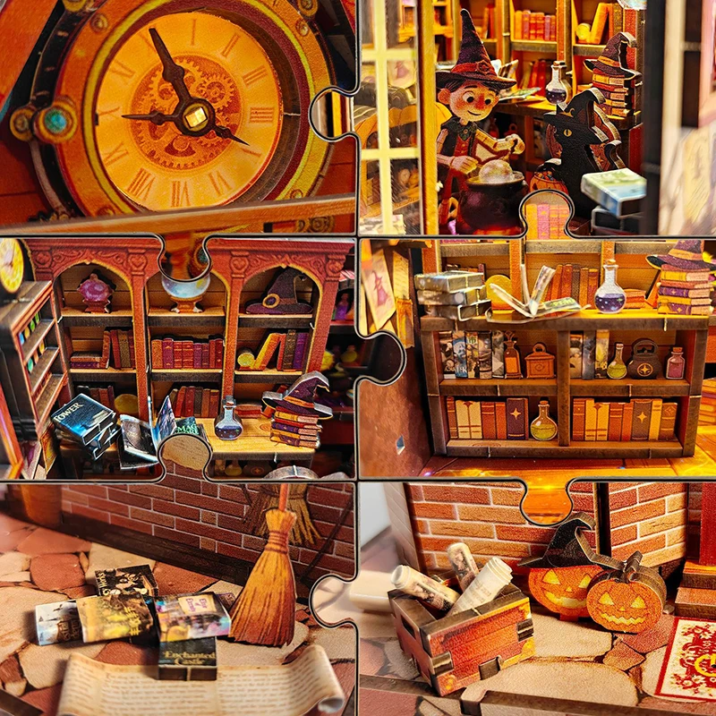 New Wooden Dollhouse Time Pavilion Miniature Model with Furniture Kit DIY Assembly Toy for Child Adult Birthday Gift Casa view 2