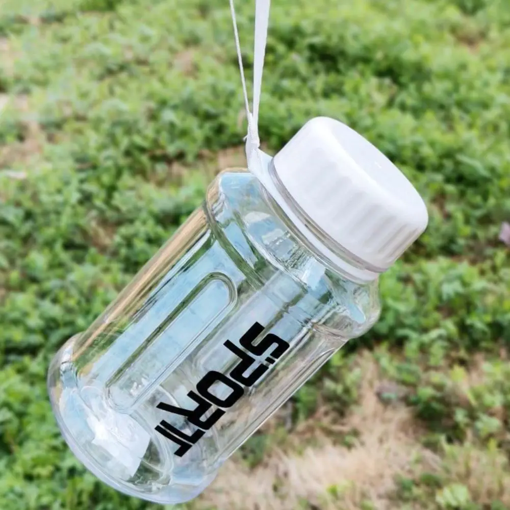 850/1300ml Sports Water Cup Graduated Transparent Fitness Water Bottle Portable Leakproof Fitness Drinking Bottle Camping