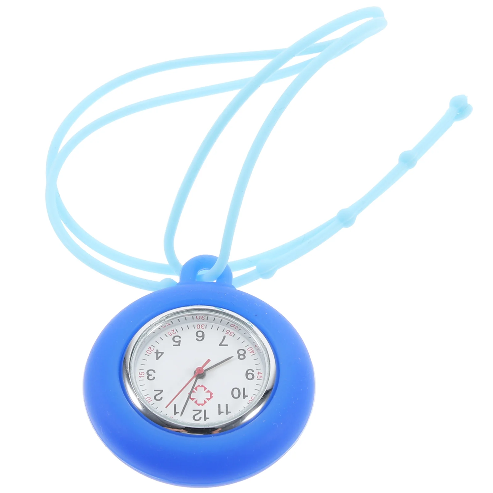 

Silicone Hanging for Nurses Doctors Blue Digital Portable Pocket Chest Watch Lightweight Durable Medical Decoration Nurse Pocket