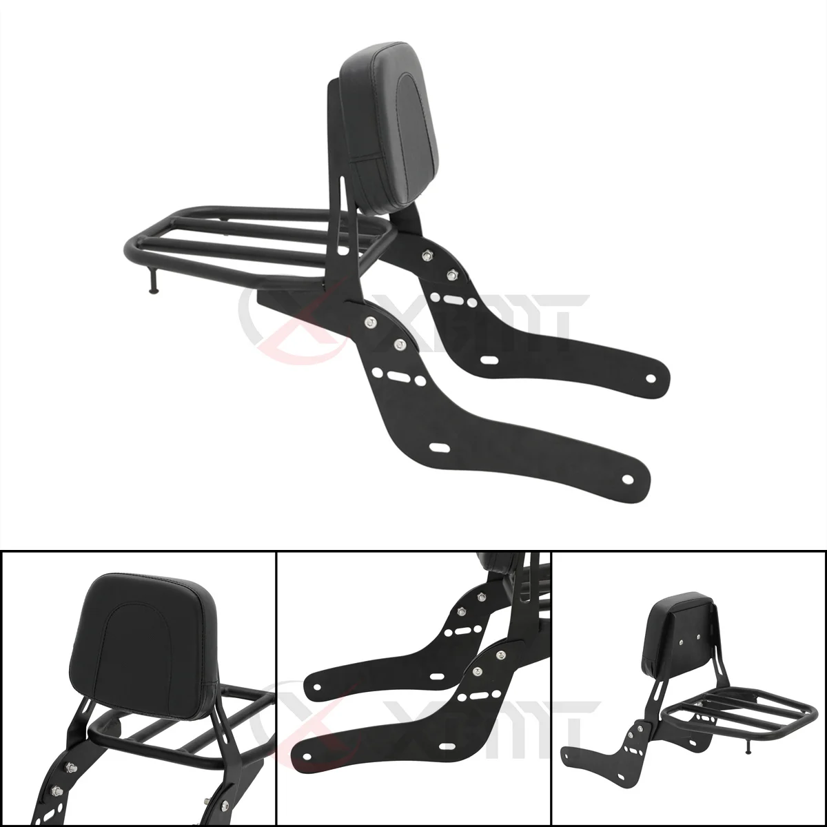 

Motorcycle Backrest Sissy Bar Luggage Rack For Honda Rebel CM300 CM500 CMX300 CMX500 2017 2018 2019 2020 2021 2022 2023 2024