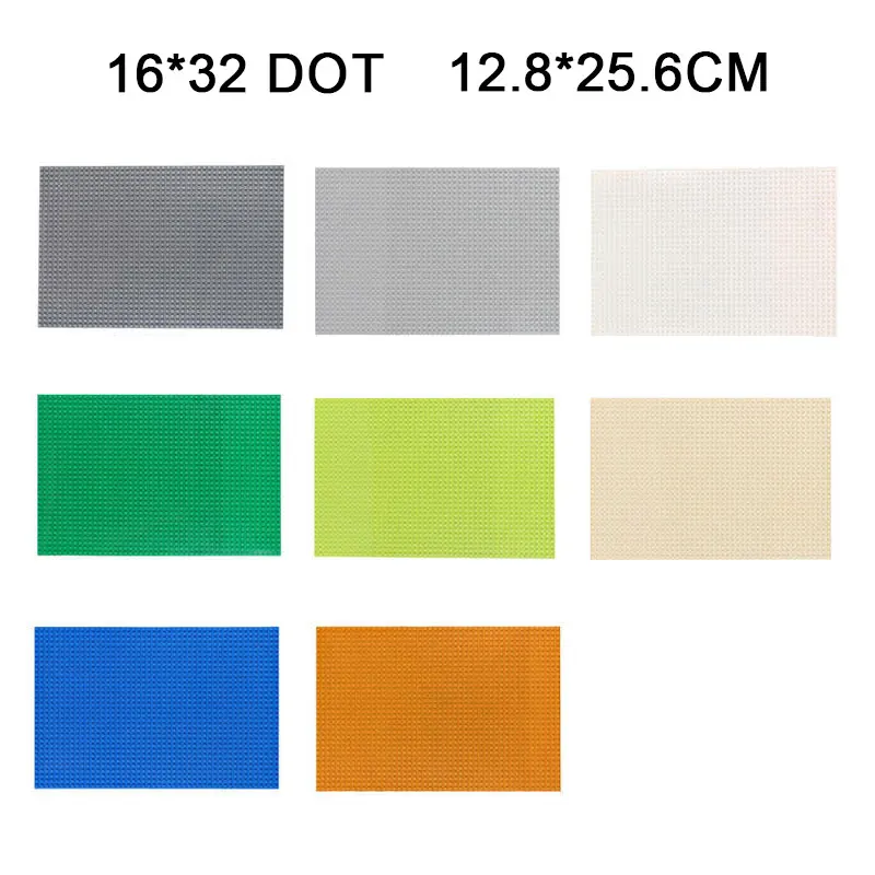 3PCS Ziegel Grundplatte 32x32 16x32 Punkte Kunststoff Grundplatten Kompatibel MOC Baustein Spielzeug 10 in Klassische Multi Farbe 10 IN – Detail 7