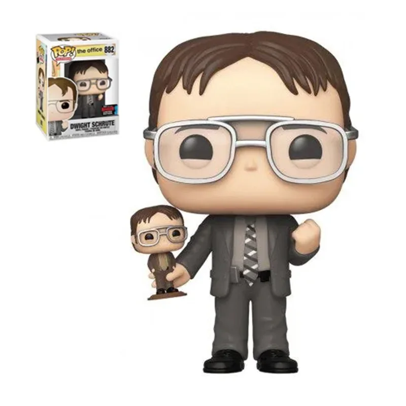 Funko Pop Television The Office Dwight Schrute With Bobblehead #882 Exclusive Vinyl Action Figures Toys Kids Gifts