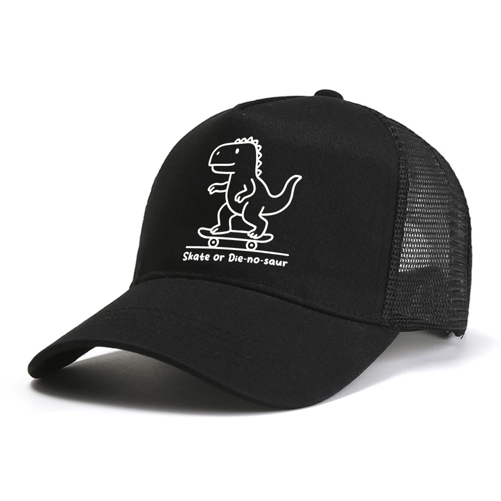 

Skate or Die No Saur baseball cap fashion for Men Summer sun hat women casual Breathable mesh cool Snapback hats