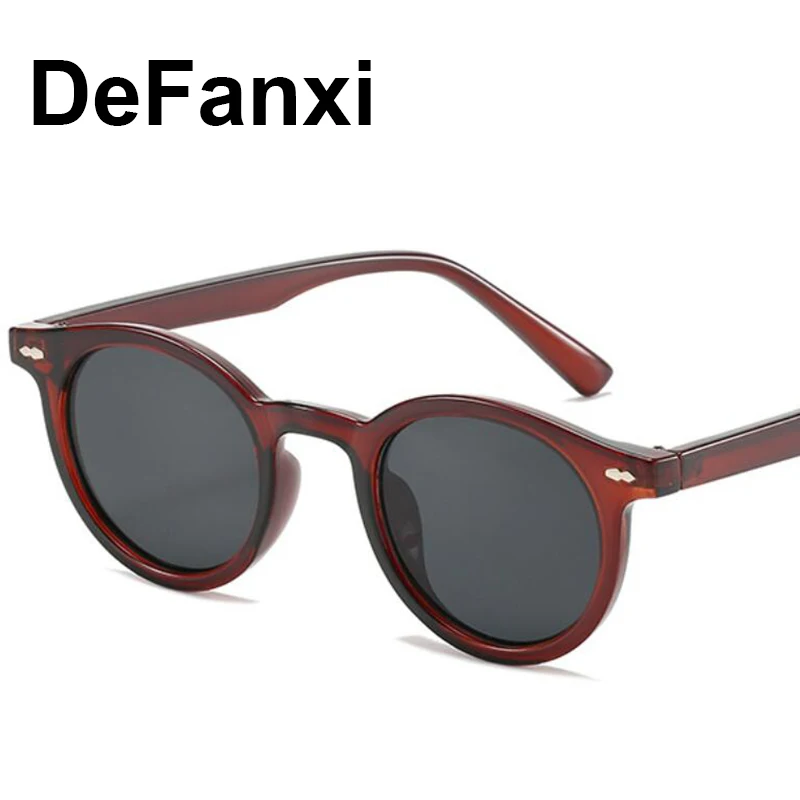 Luxury Men's Round Sunglasses Small Frame Unisex Retro Designer Sun Glasses For Men Eyeglasses Accessories Lunette Soleil Homme