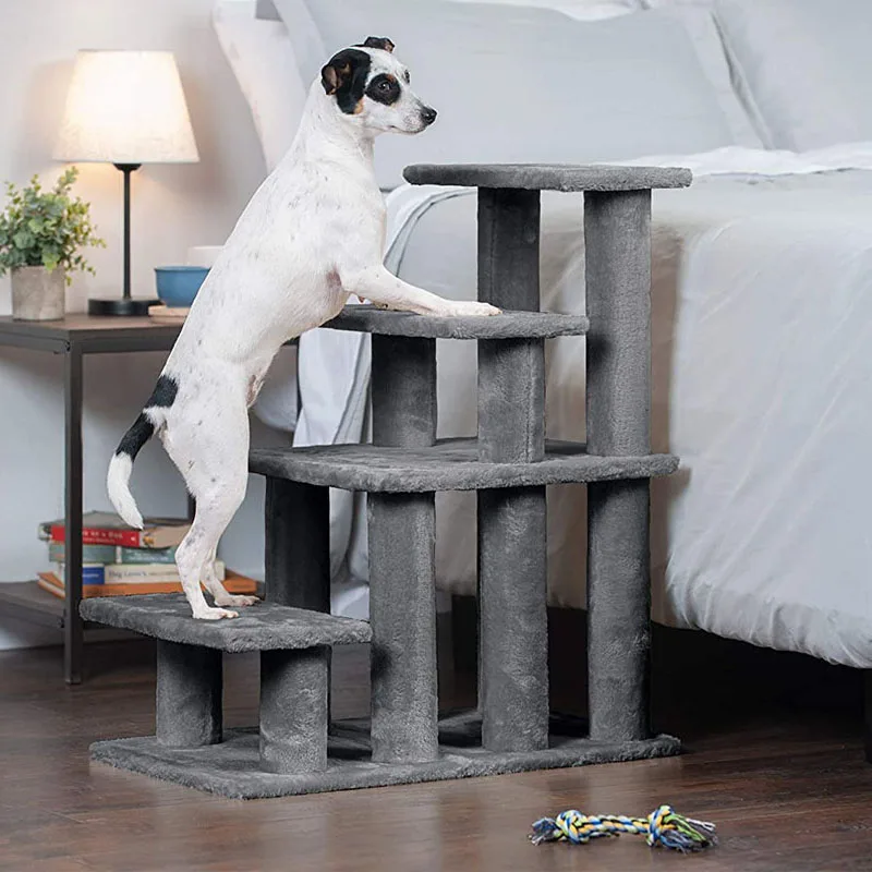 سلالم عالية جدًا للكلاب، سلم تيدي صغير للحيوانات الأليفة، كلب قطط على أريكة السرير، سلم صغير قابل للطي، سلم كلب