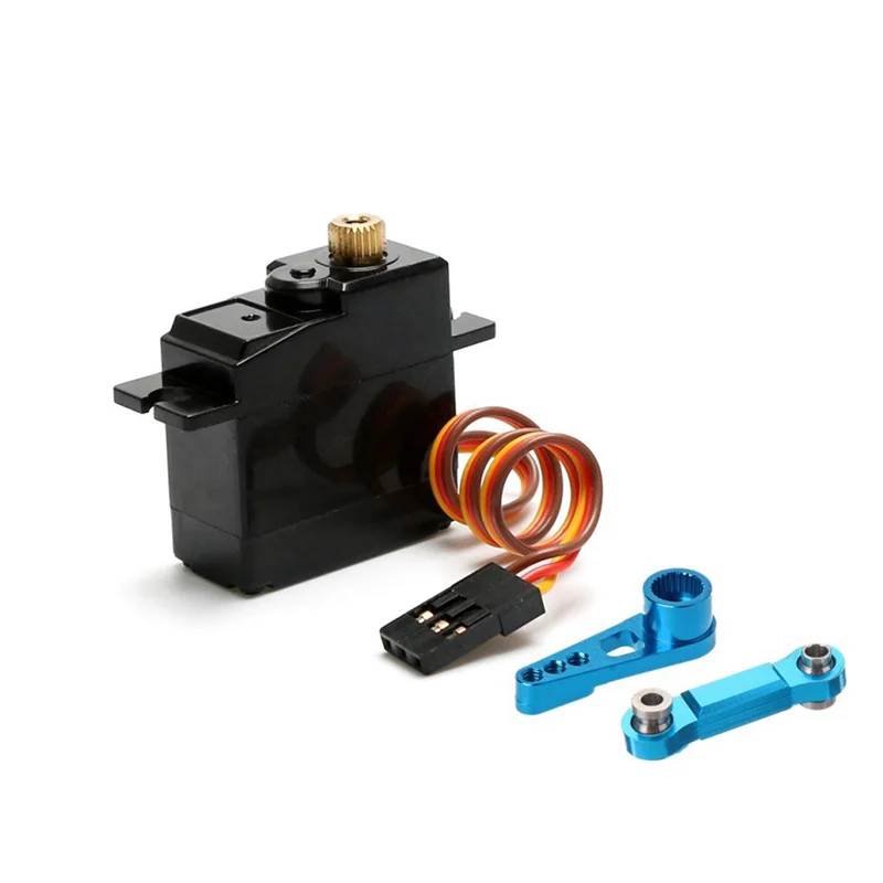 B78B-2X สามสายเกียร์โลหะServoพร้อมServo Arm Servo RodสําหรับWltoys 144001 124019 124018 A959-B A959 RCรถอะไหล่อัพเกรด