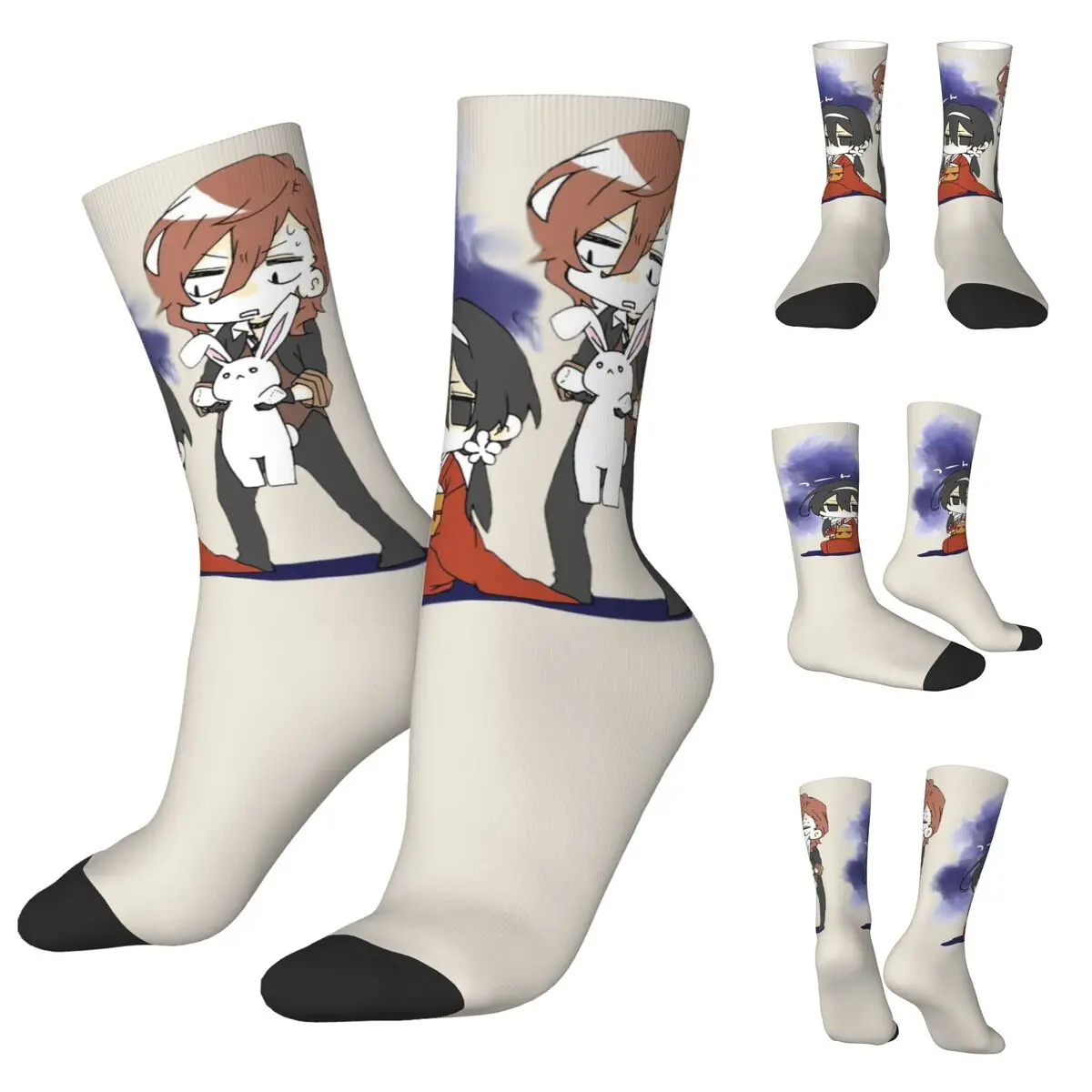 

Non brand,pattern Bungou Stray Dogs Chuuya Nakahara cosy Unisex Socks Warm Happy Socks Street Style Crazy Sock