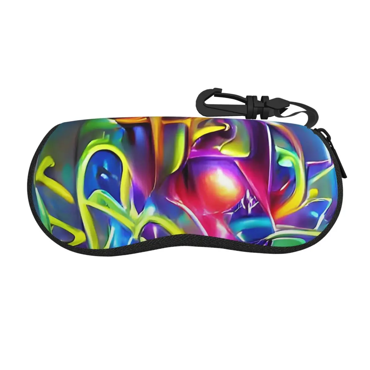 Urban Street Graffiti Art Shell Glasses Case Protective Sunglasses Box Women Men Soft Eyeglass Bag Pouch