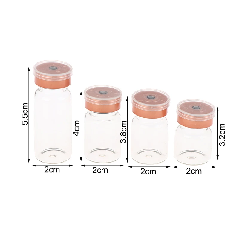 NEW 10Pcs 3ml 5ml 6ml 10ml Vials Leak-Proof Dust-Resistant R