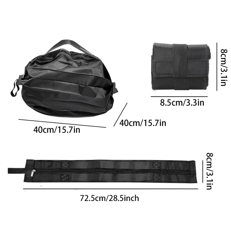 1pc Foldable Shopping Bags Foldable Storage Bag With Handle Portable Travel Camouflage Handbags Large Capacity Nylon Bag image 6