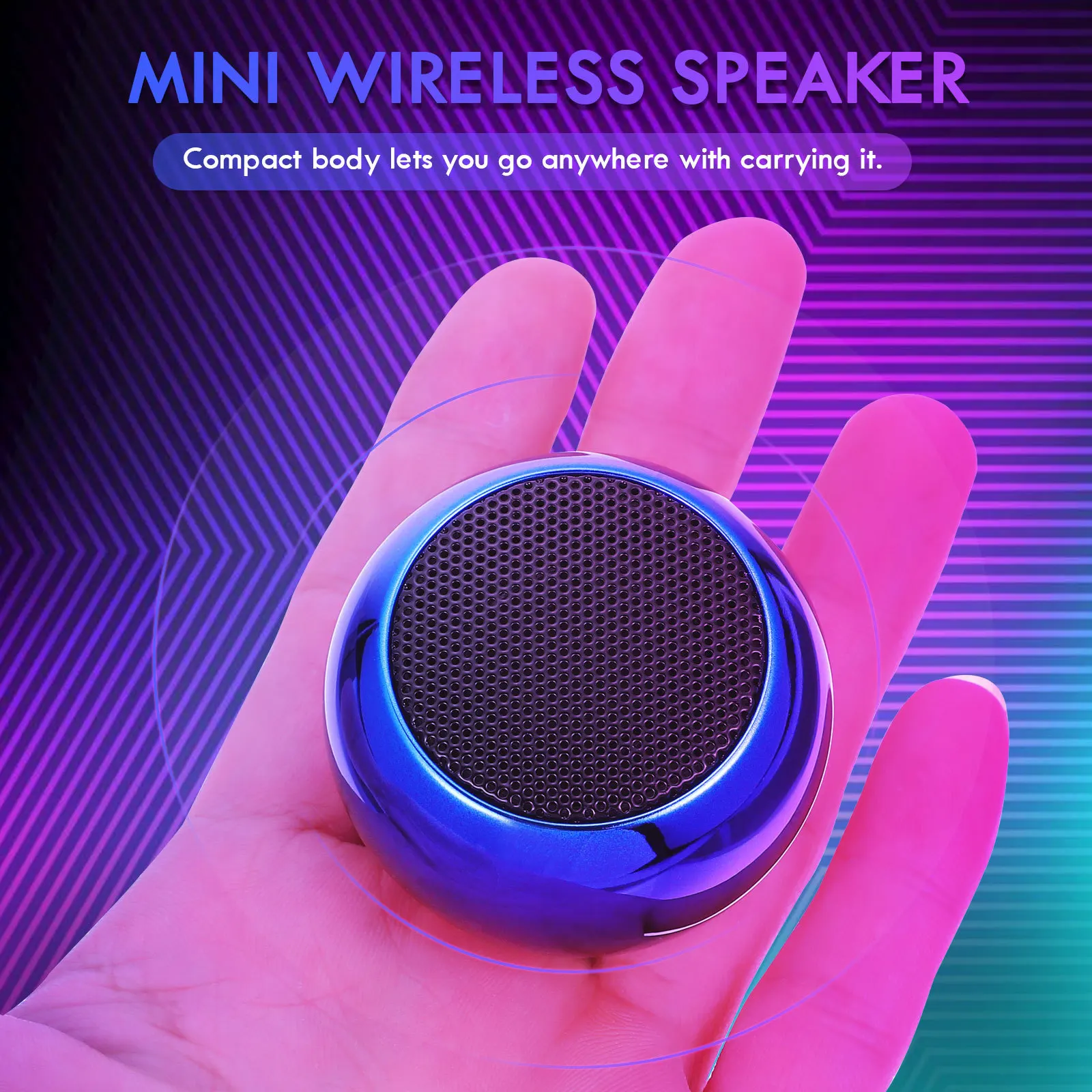 

1 set Mini Wireless Speaker Portable Compact Home Office Music Speaker High-Quality Sound Loud Volume