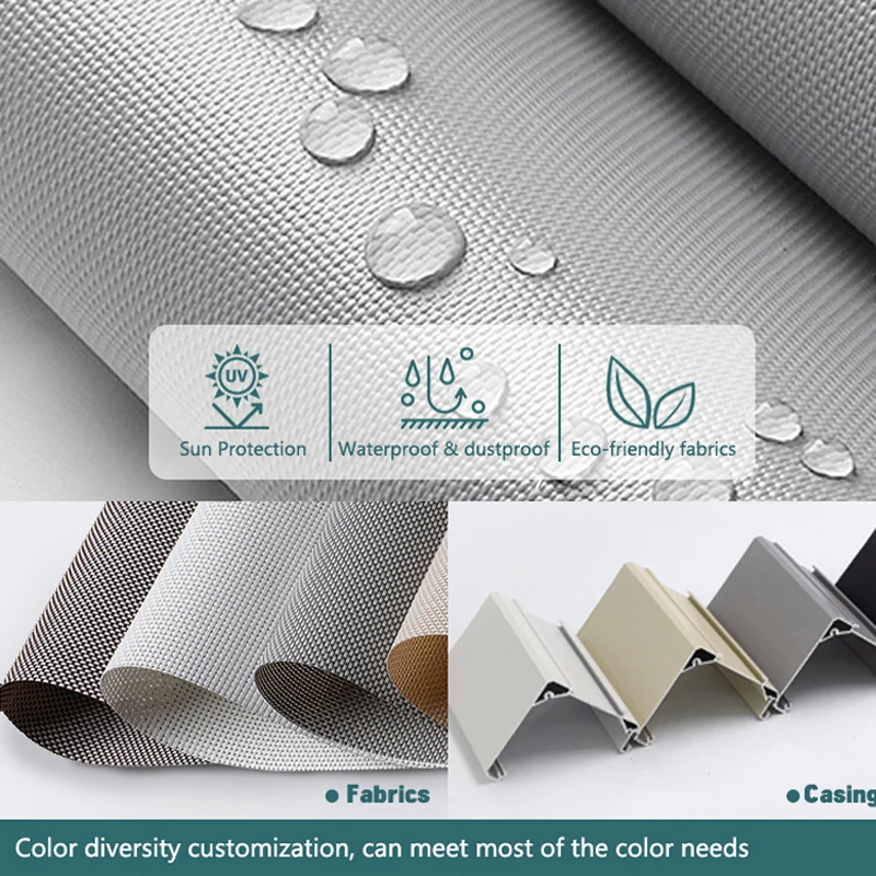 Easily European Style Roller Blinds Electric  Blinds Windows Shades Smart Control
