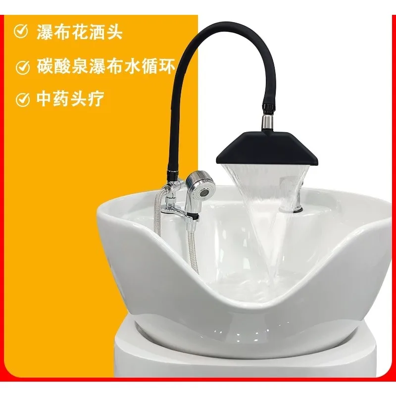 Carbonated Spring Head Treatment Hair Care Waterfall Faucet Shower Traditional Chinese Medicine Water Circulation