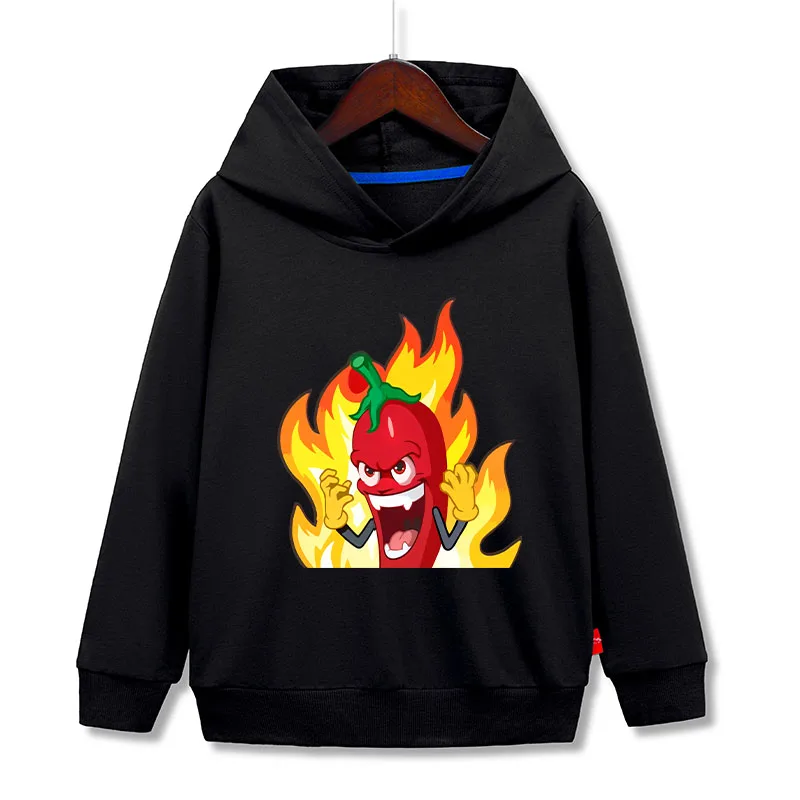 Эдиsson перец الأطفال هوديس اديسون Pts صبي فتاة الكرتون قمصان سويت شيرت بقلنسوة عادية القطن الاطفال الطفل البلوز الملابس القمم #2