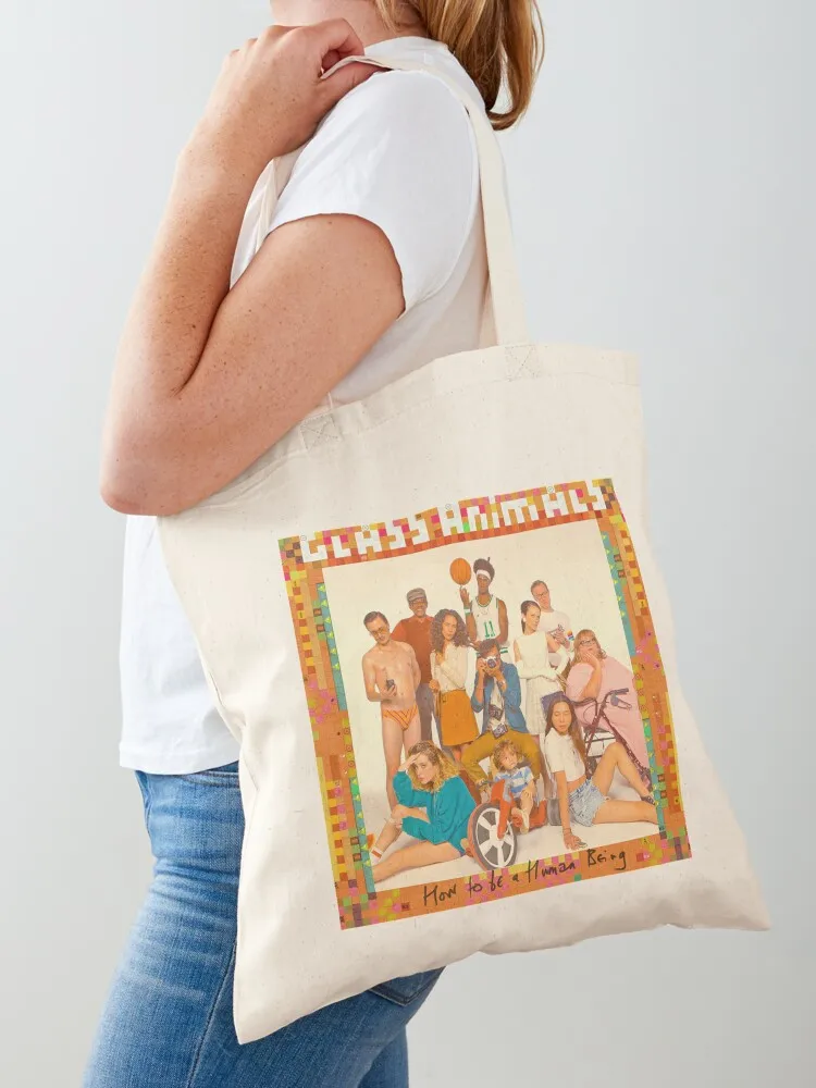 Glass Animals Tote Bag canvas shopping bag Women's shopper bag Handbags Women's bags Canvas Tote