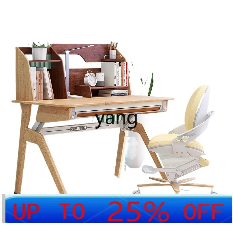 CX  Solid Wood Children's Study Desk Student Correction Sitting Posture Household Minimalist Writing Desk