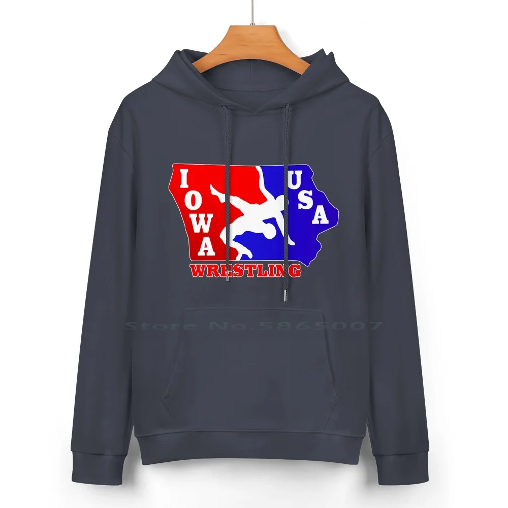 Team Usa Wrestling Iowa State Division Pure Cotton Hoodie Sweater 24 Colors Wrestling Iowa Team Usa College High School