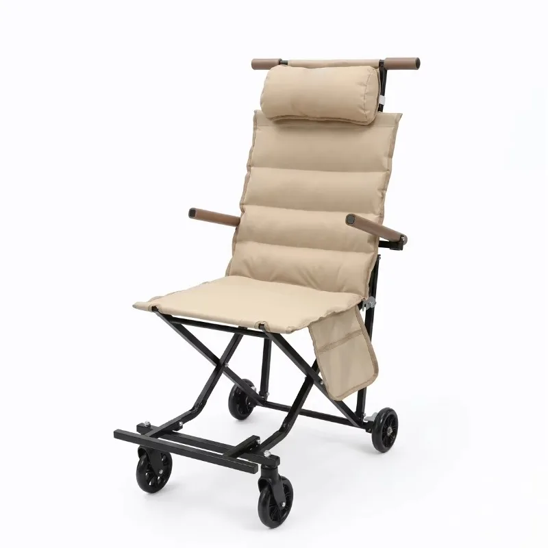 

YTYIN Outdoor Camping Wagon Chair Folding Mobile Camping Chair With Wheels