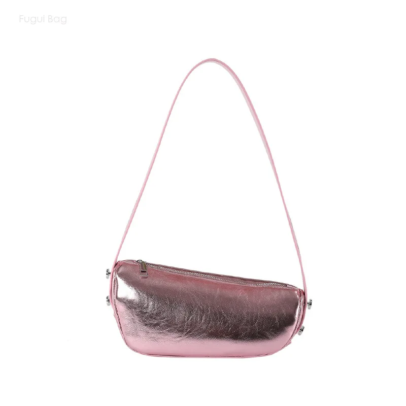 Women's Underarm Shoulder Bag Handbag New Fashion Versatile Personality Unique and Exquisite Urban Luxury Sense Shining Skin