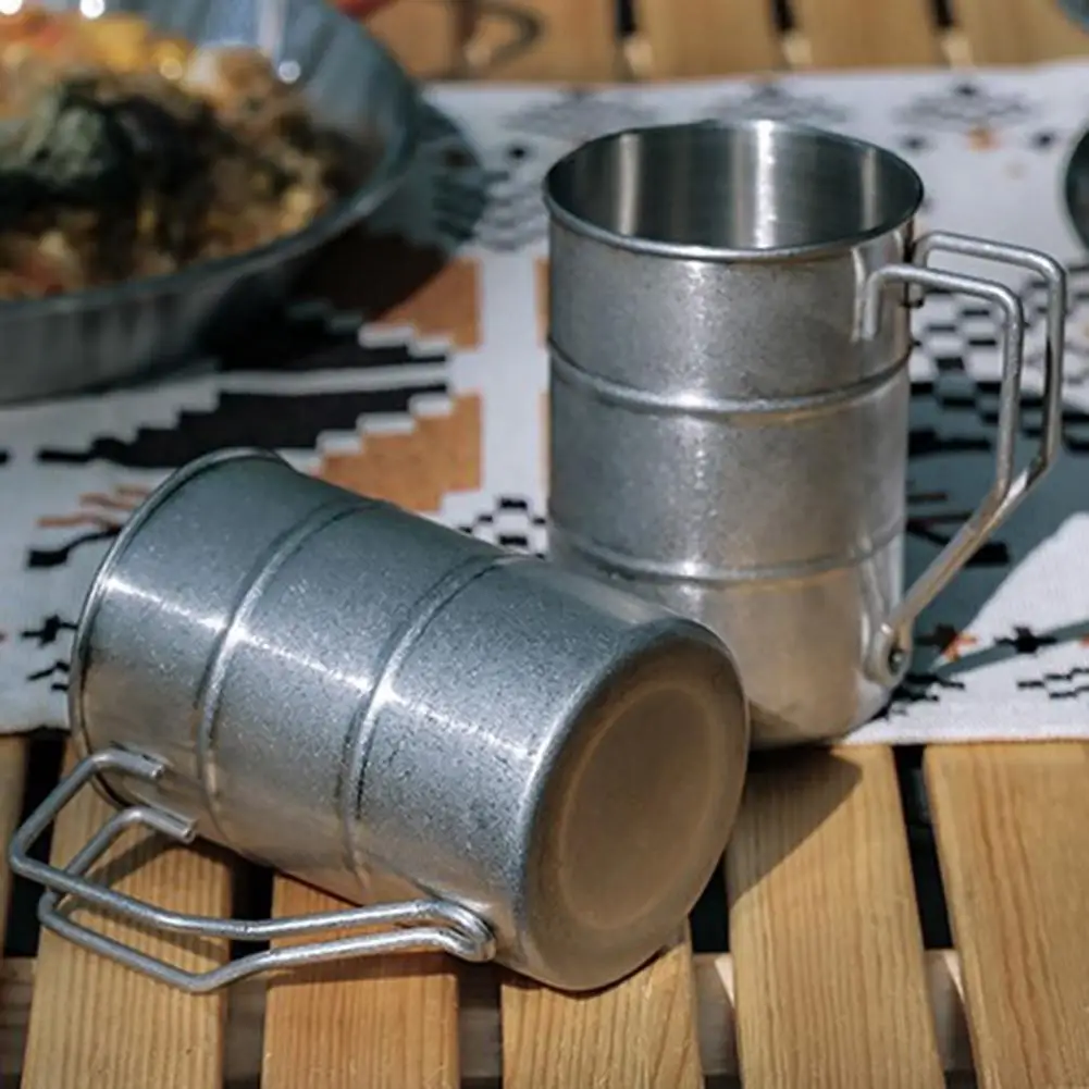 Кружка для кемпинга из нержавеющей стали 304, кружка для кофе, пива, воды, путешествий, туризма, пикника