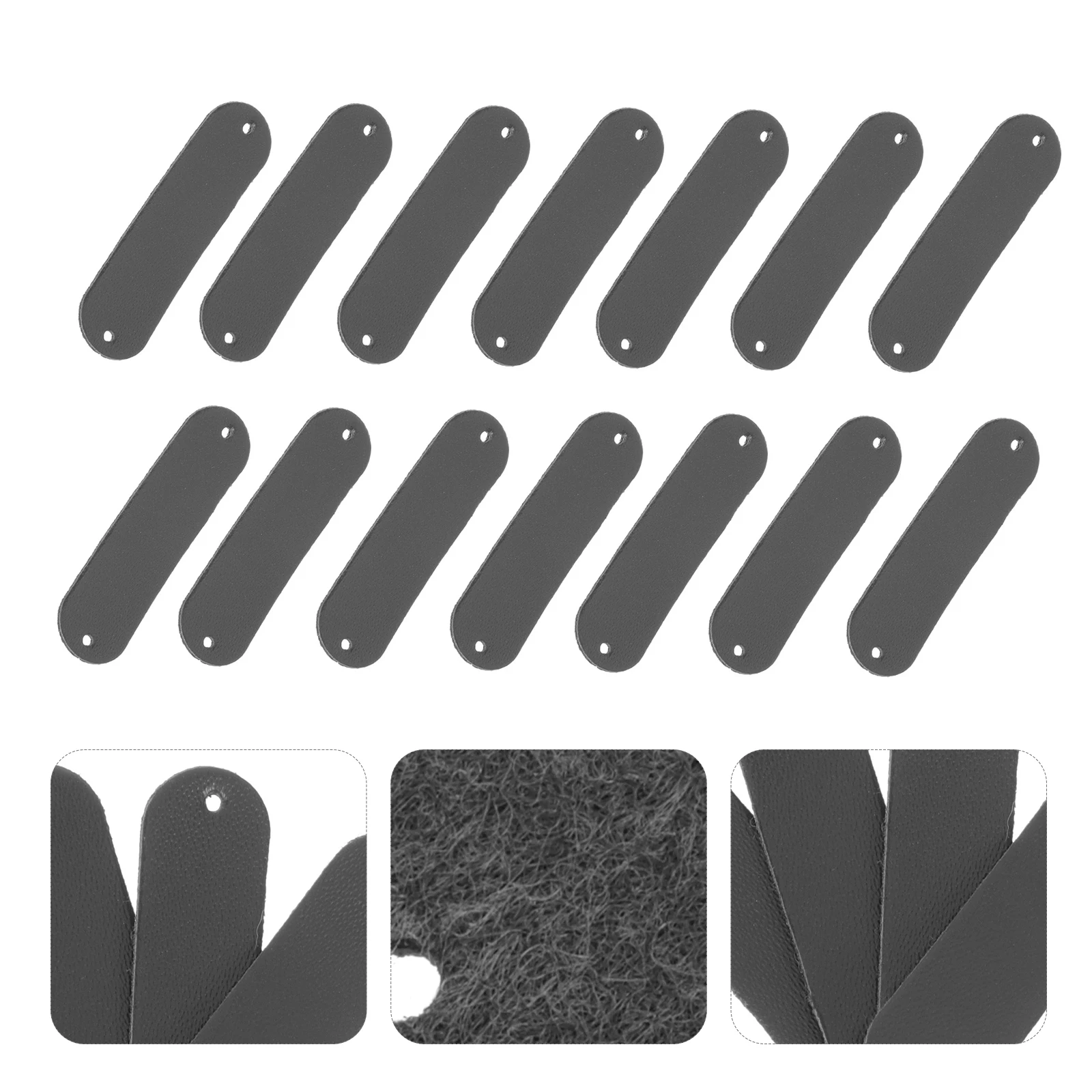 

100Pcs Handmade PU Clothes Tags DIY Apparel Labels Sewing Accessories for Clothing Hats Bags Patchwork Crafts