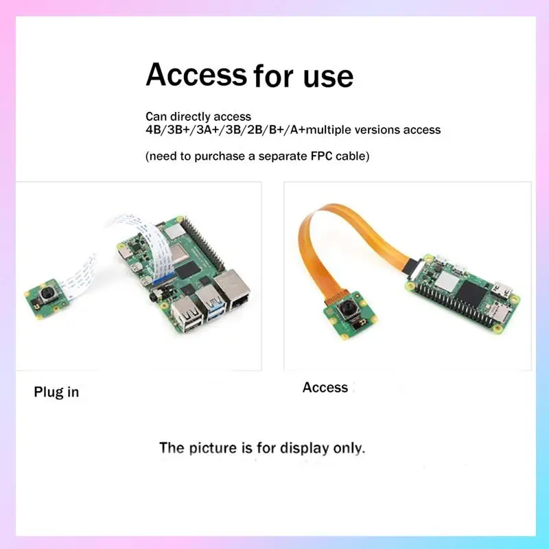 AB25-1 PCS Camera Module 3 Camera 12MP HD Camera HDR Auto Focus Camera Module Green For Raspberry Pi 75°