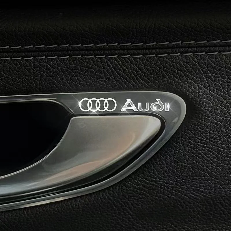 Car Metal Sticker For Audi High-end Decoration Center Console Wiper Rear View Mirror Window Exterior Interior Sticker Accessorie