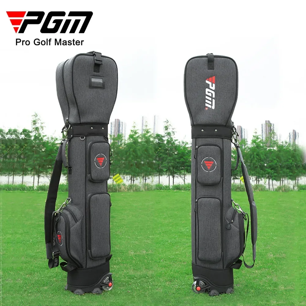 Pgm Golf Bag Wheeled Ultra Light Sport Standard Golf Bag Large Capacity Golf Aviation Ball Storage Multifunctional QB069