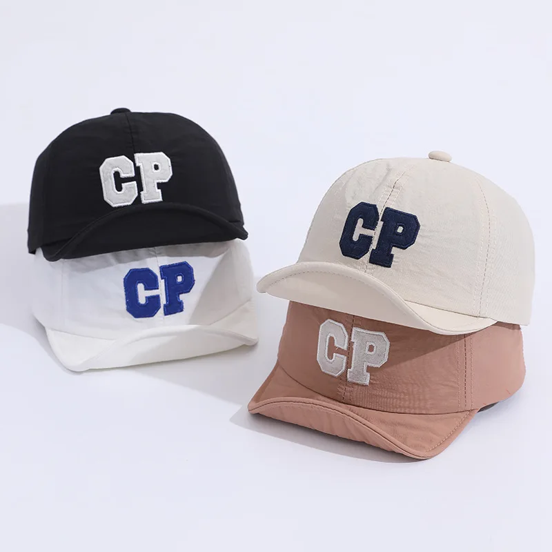 

Quick Drying Baby Duck Tongue Hat Fashion Letter Children Peaked Cap 1-3Year Boy Girl Sunscreen Visors Summer Kids Baseball Hats