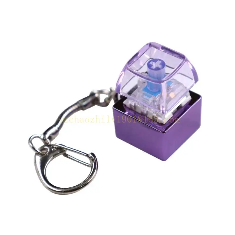 62ka 아연 합금 키보드 스위치 키 체인 스트레스 감소 전자 빛나는 버튼