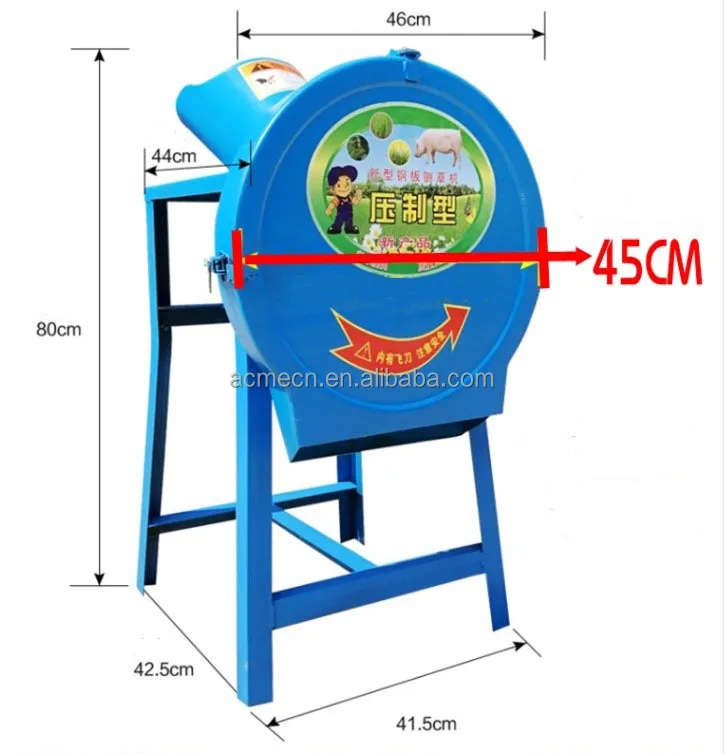 High quality animal feed hay grass chopper and chaff cutter