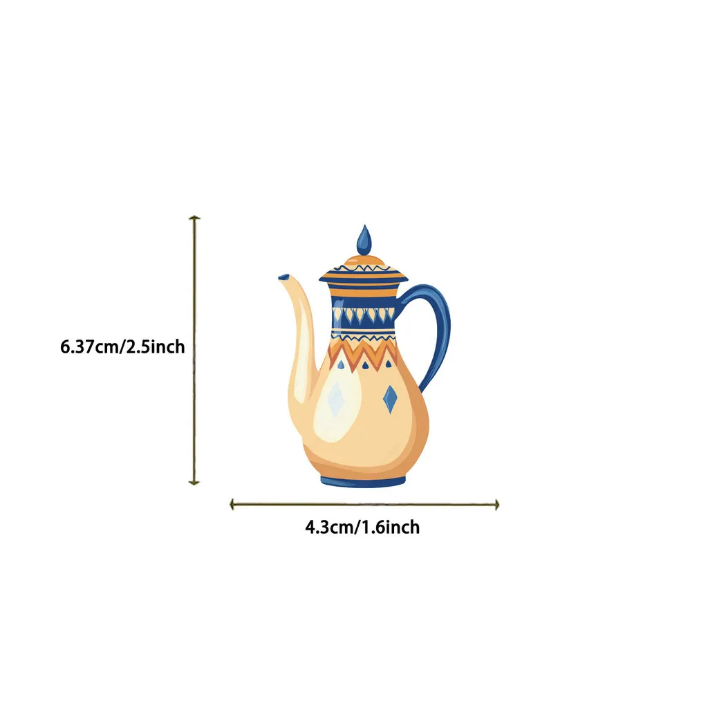 50枚入り 漫画風中東アート グラフィティステッカー - ギター、ノート、荷物用の鮮やかなDIYデコレーション AnimeWorlds Store