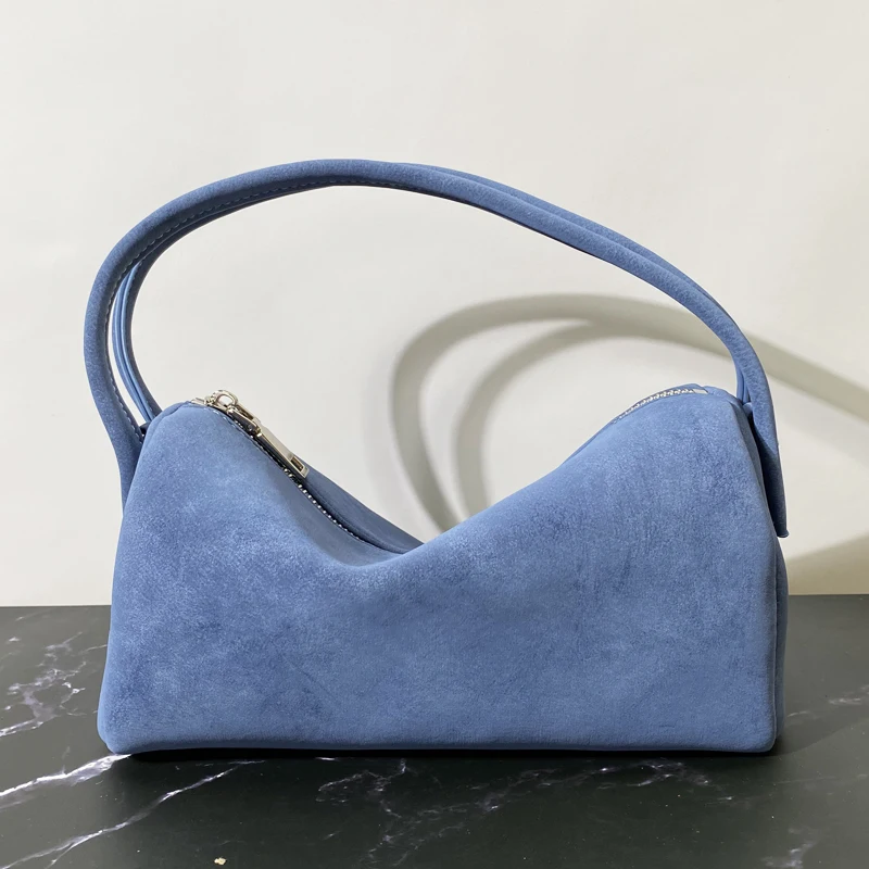 

Korean Casual Small Pillow Bags For Women Luxury Designer Handbag And Purses 2025 New In PU Soft Double Handles Shoulder Tubular