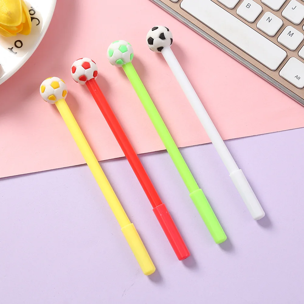60pcs Kawaii Colorful Football Gel Pens for Writing Cheap Stationery Wholesale School Supplies Promotional Gifts Accessories
